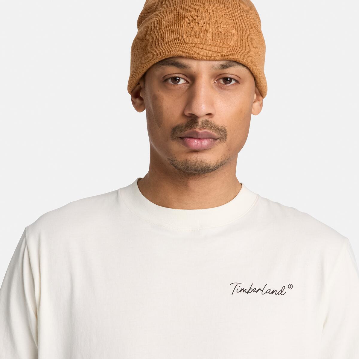 TIMBERLAND Men's Back Graphic Tee Vintage White - Image 4