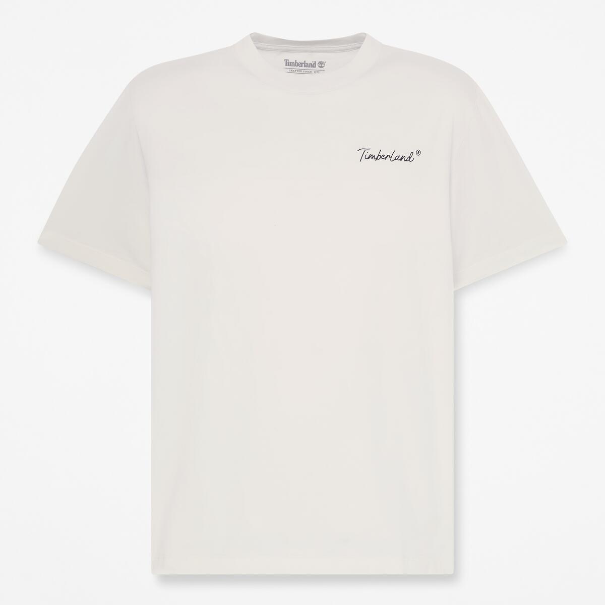 TIMBERLAND Men's Back Graphic Tee Vintage White - Image 5