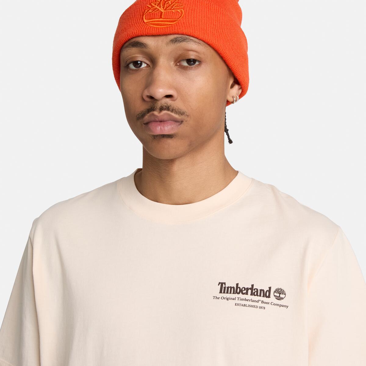 TIMBERLAND Men's Back Graphic Tee White Smoke - Image 4