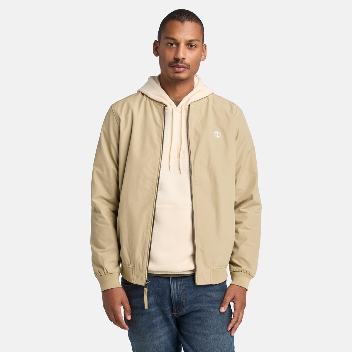 TIMBERLAND Men's Bomber Jacket Lemon Pepper - Image 1
