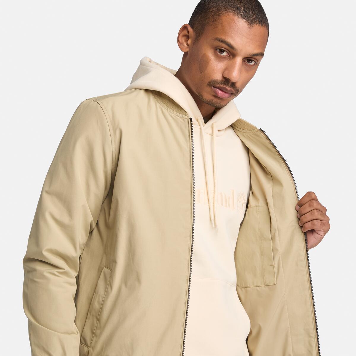 TIMBERLAND Men's Bomber Jacket Lemon Pepper - Image 4
