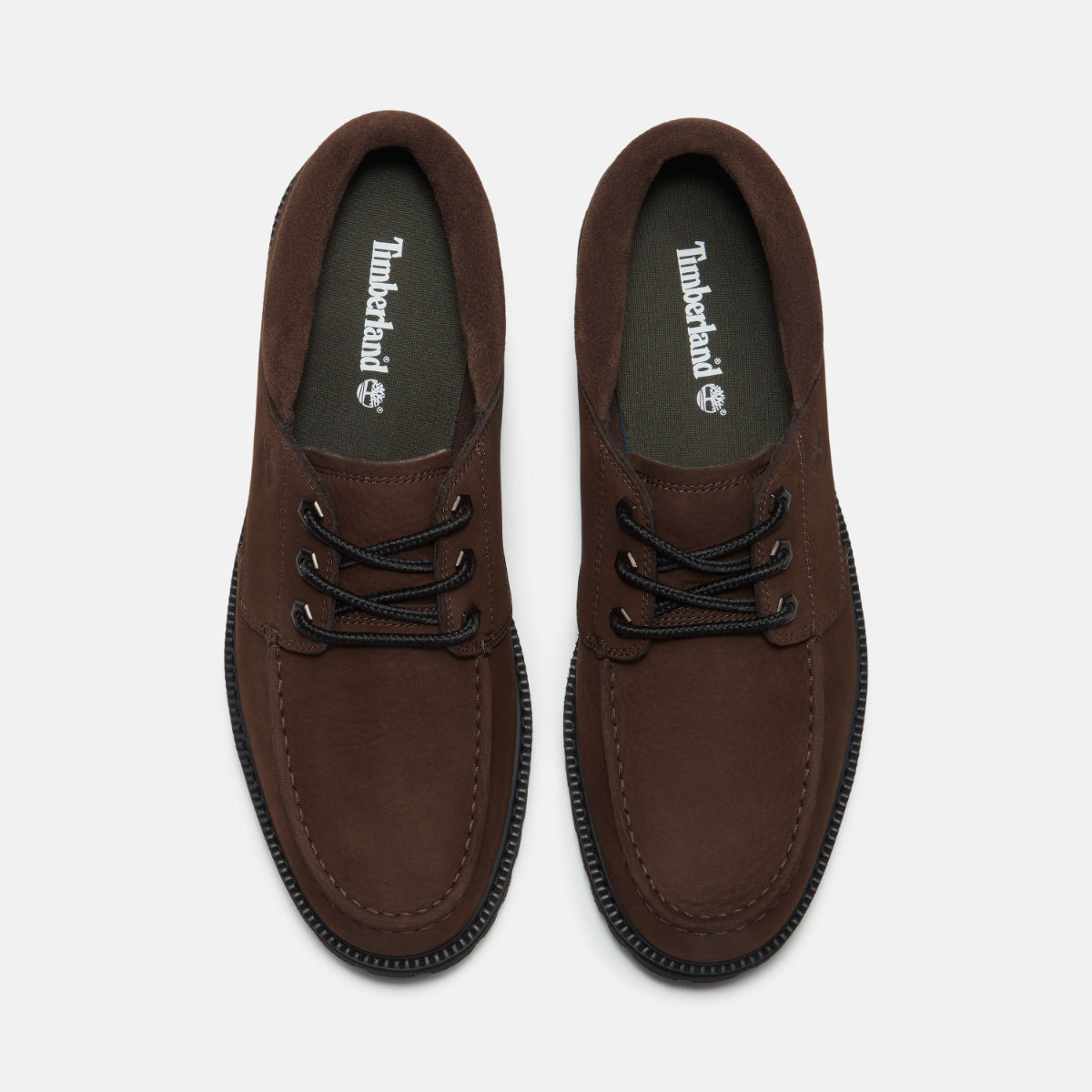 TIMBERLAND Men's Britton Drive Oxford Dark Brown Nubuck - Image 3
