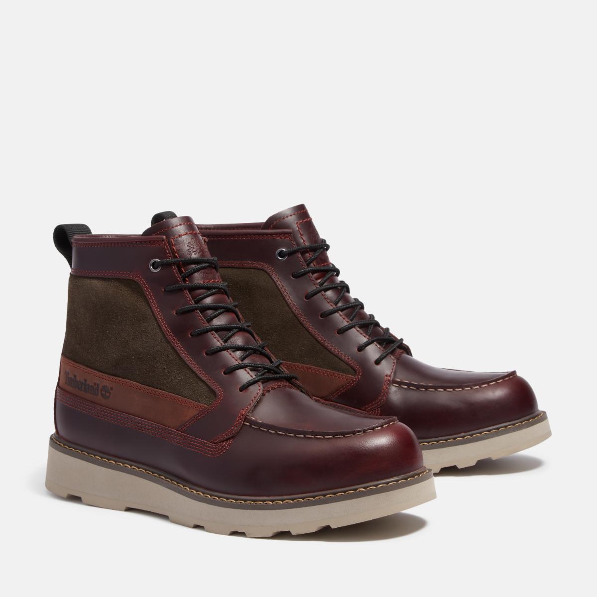 TIMBERLAND Men's Britton Mills Waterproof Boot Burgundy Full Grain - Image 2