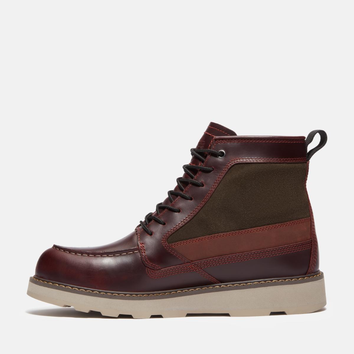 TIMBERLAND Men's Britton Mills Waterproof Boot Burgundy Full Grain - Image 6