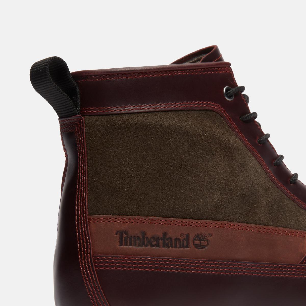 TIMBERLAND Men's Britton Mills Waterproof Boot Burgundy Full Grain - Image 7