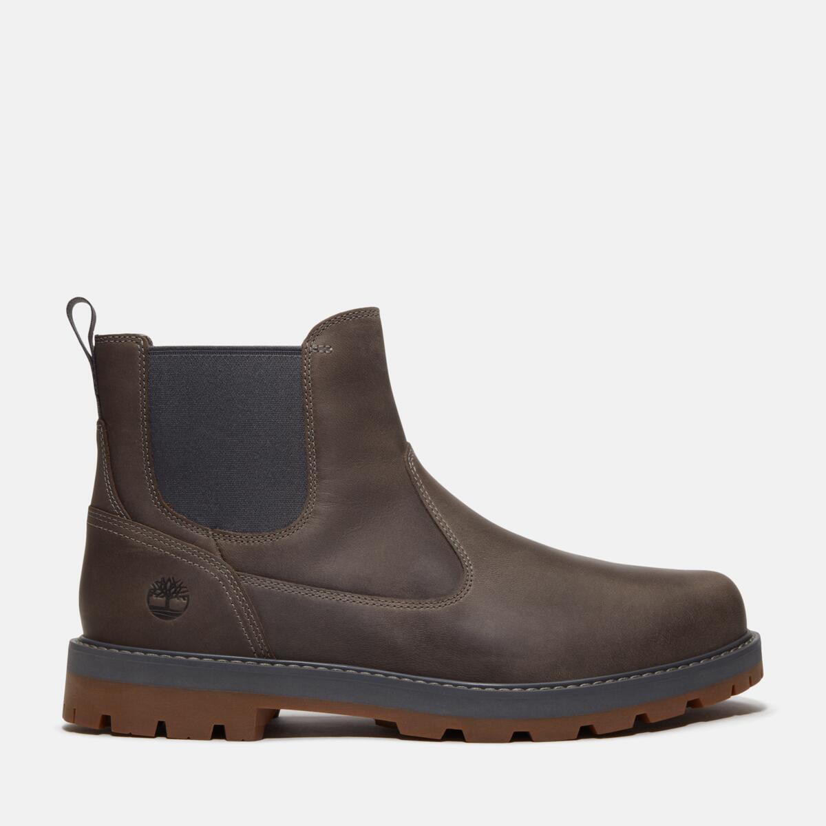 TIMBERLAND Men's Britton Road Chelsea Dark Grey Full Grain - Image 1