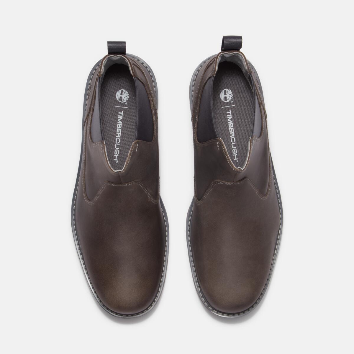 TIMBERLAND Men's Britton Road Chelsea Dark Grey Full Grain - Image 3
