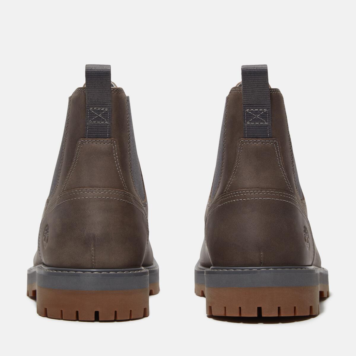 TIMBERLAND Men's Britton Road Chelsea Dark Grey Full Grain - Image 5