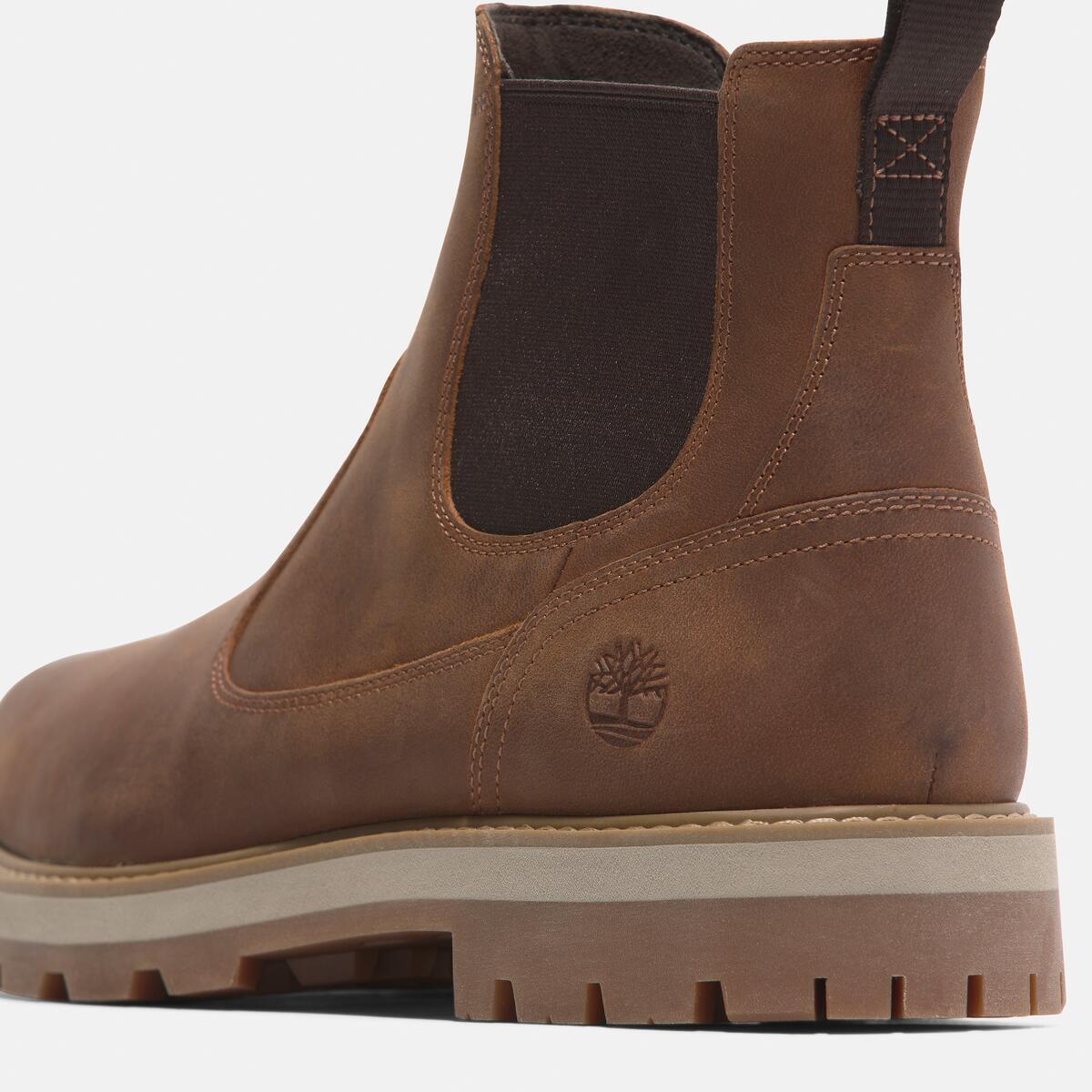 TIMBERLAND Men's Britton Road Chelsea Rust Full Grain - Image 7