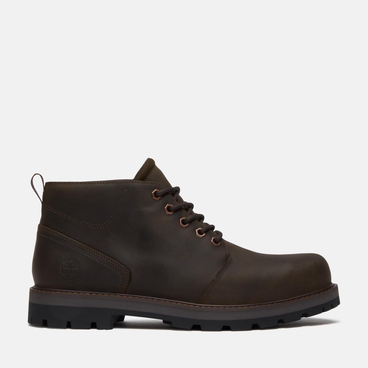 TIMBERLAND Men's Britton Road Waterproof Chukka Olive Full Grain - Image 1