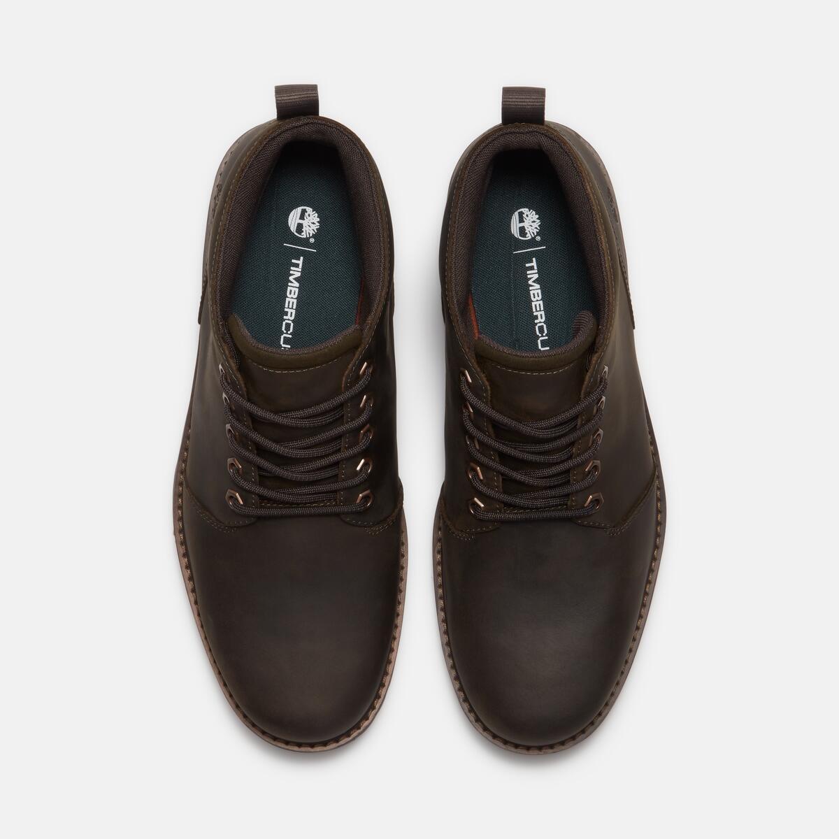 TIMBERLAND Men's Britton Road Waterproof Chukka Olive Full Grain - Image 3