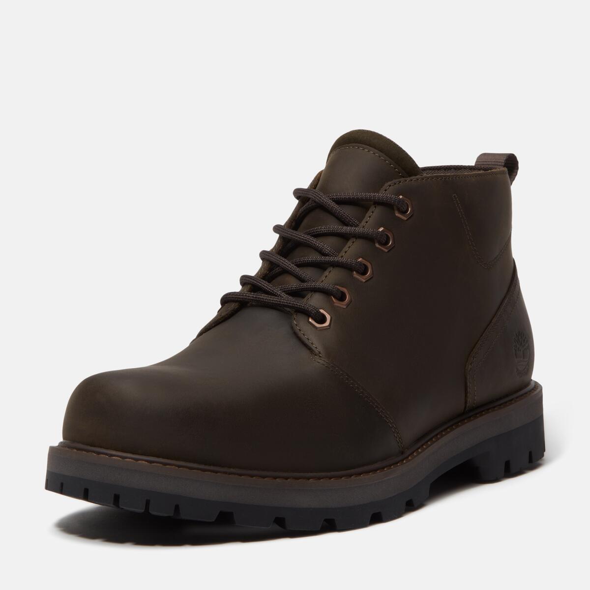 TIMBERLAND Men's Britton Road Waterproof Chukka Olive Full Grain - Image 9
