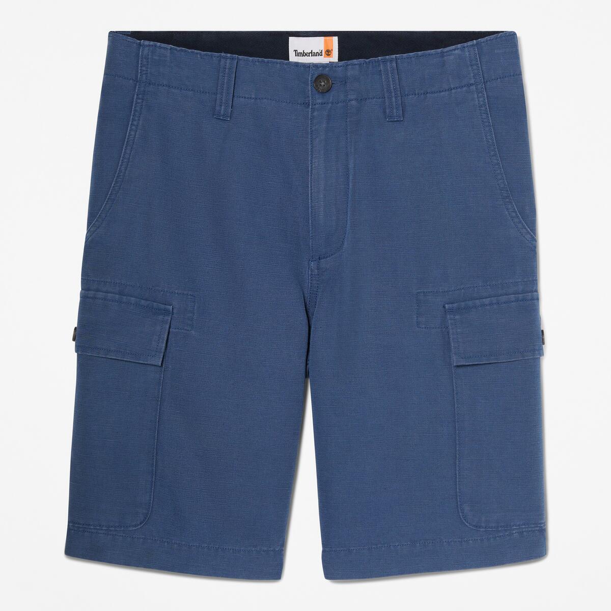 TIMBERLAND Men's Brookline Linen Cargo Shorts Oceana - Image 5