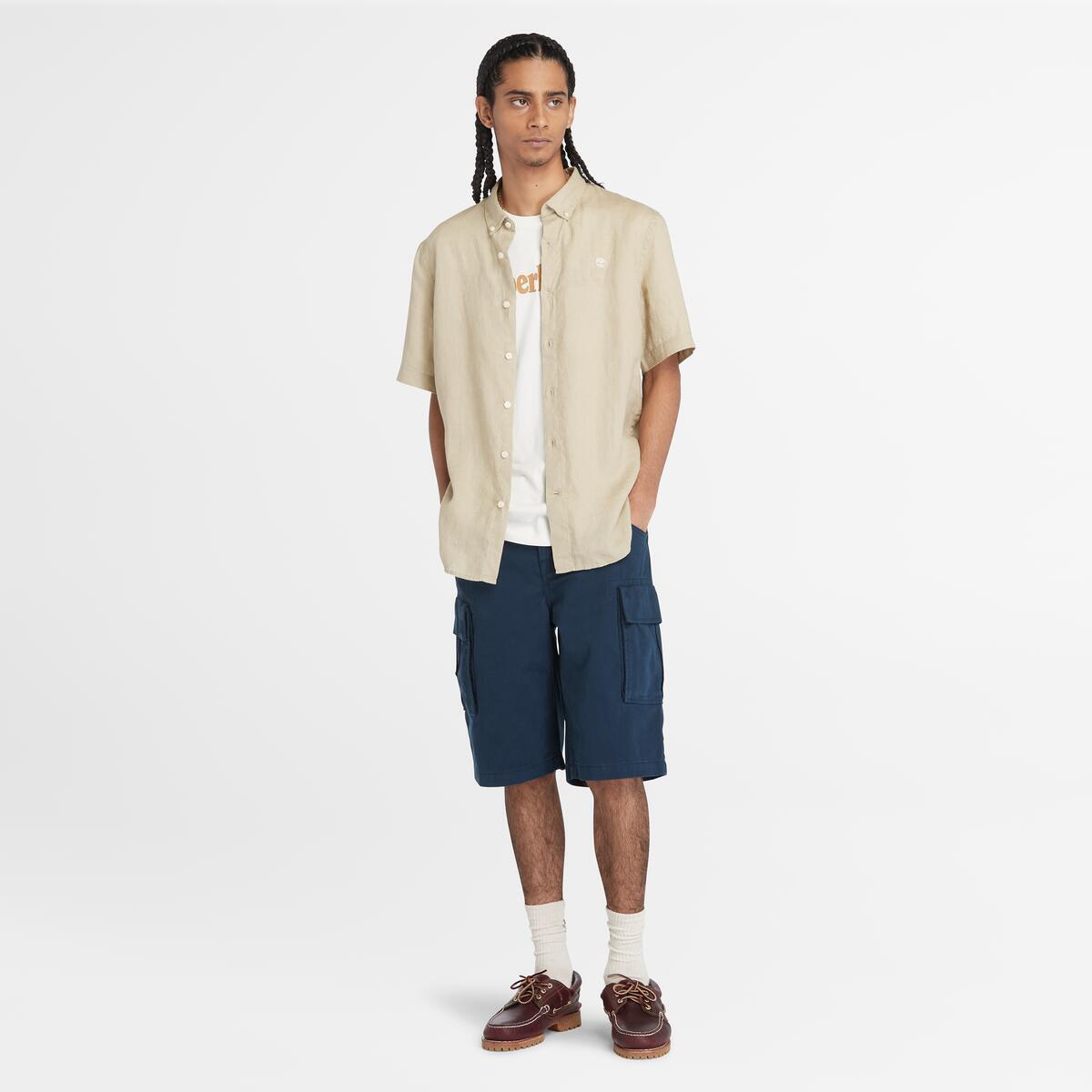 TIMBERLAND Men's Brookline Twill Cargo Short Dark Sapphire - Image 2