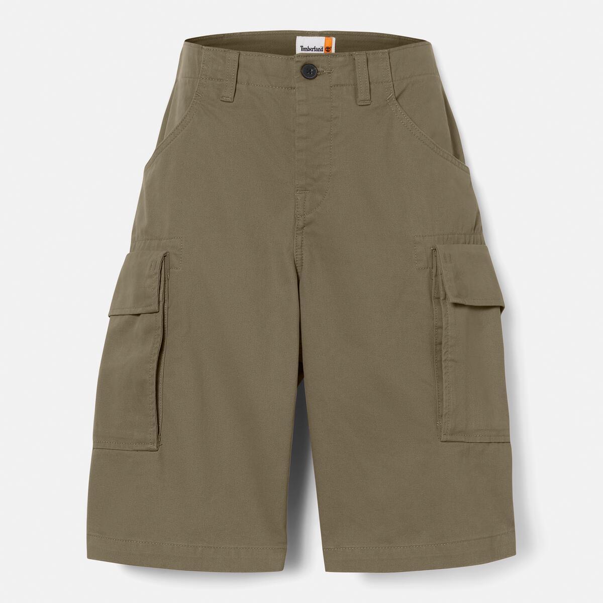 TIMBERLAND Men's Brookline Twill Cargo Short Leaf Green - Image 4