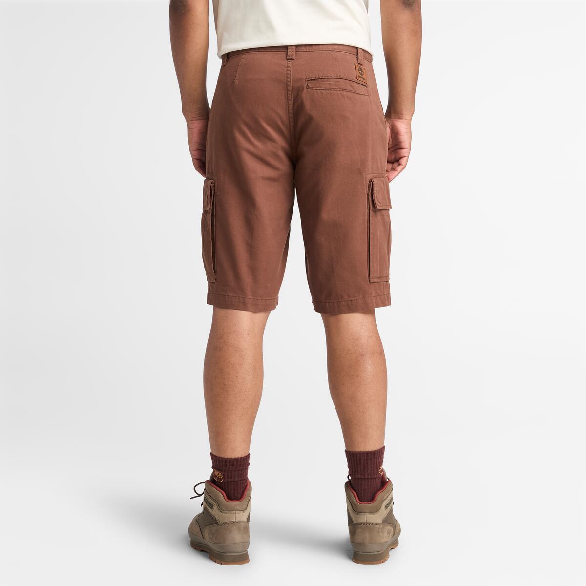 TIMBERLAND Men's Brookline Twill Cargo Short Pinecone - Image 4