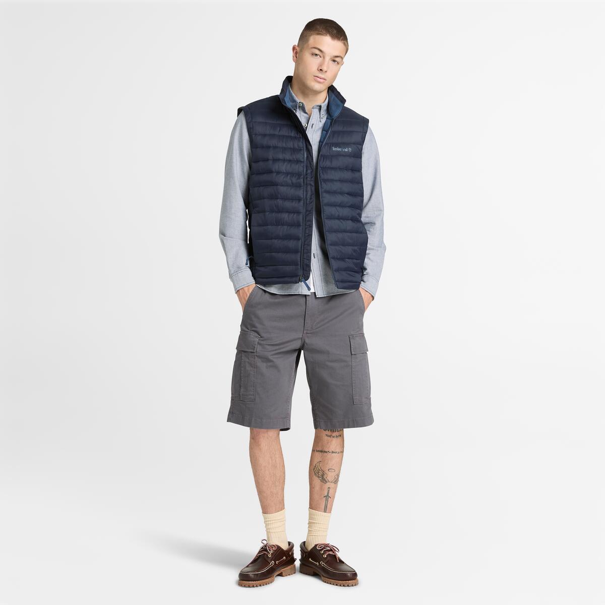 TIMBERLAND Men's Brookline Twill Cargo Shorts Blackened Pearl - Image 2