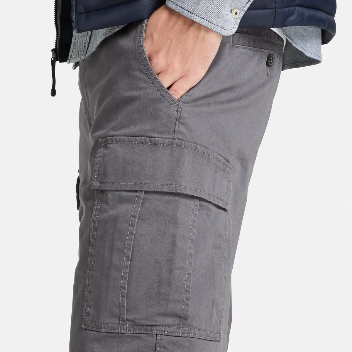 TIMBERLAND Men's Brookline Twill Cargo Shorts Blackened Pearl - Image 4