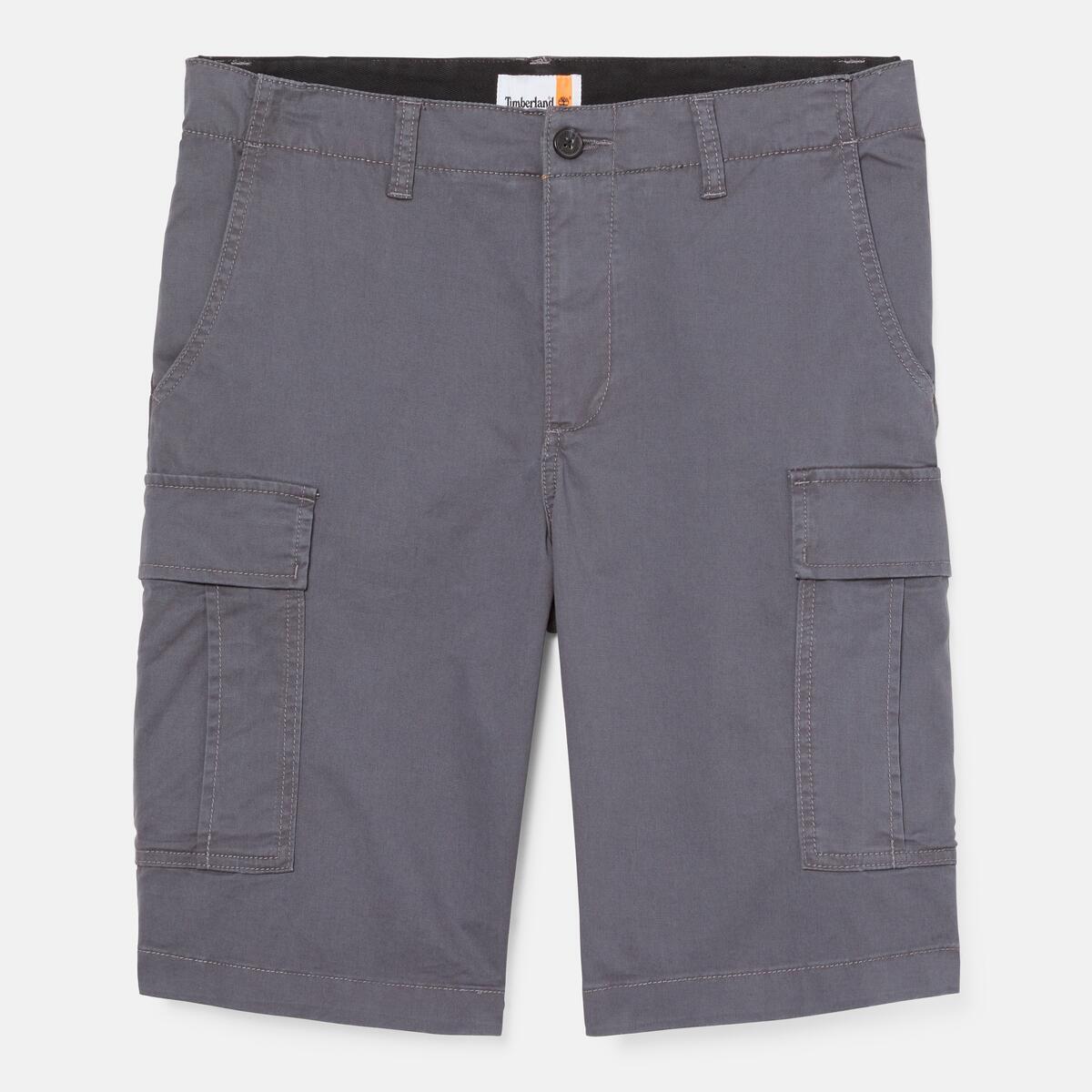 TIMBERLAND Men's Brookline Twill Cargo Shorts Blackened Pearl - Image 5