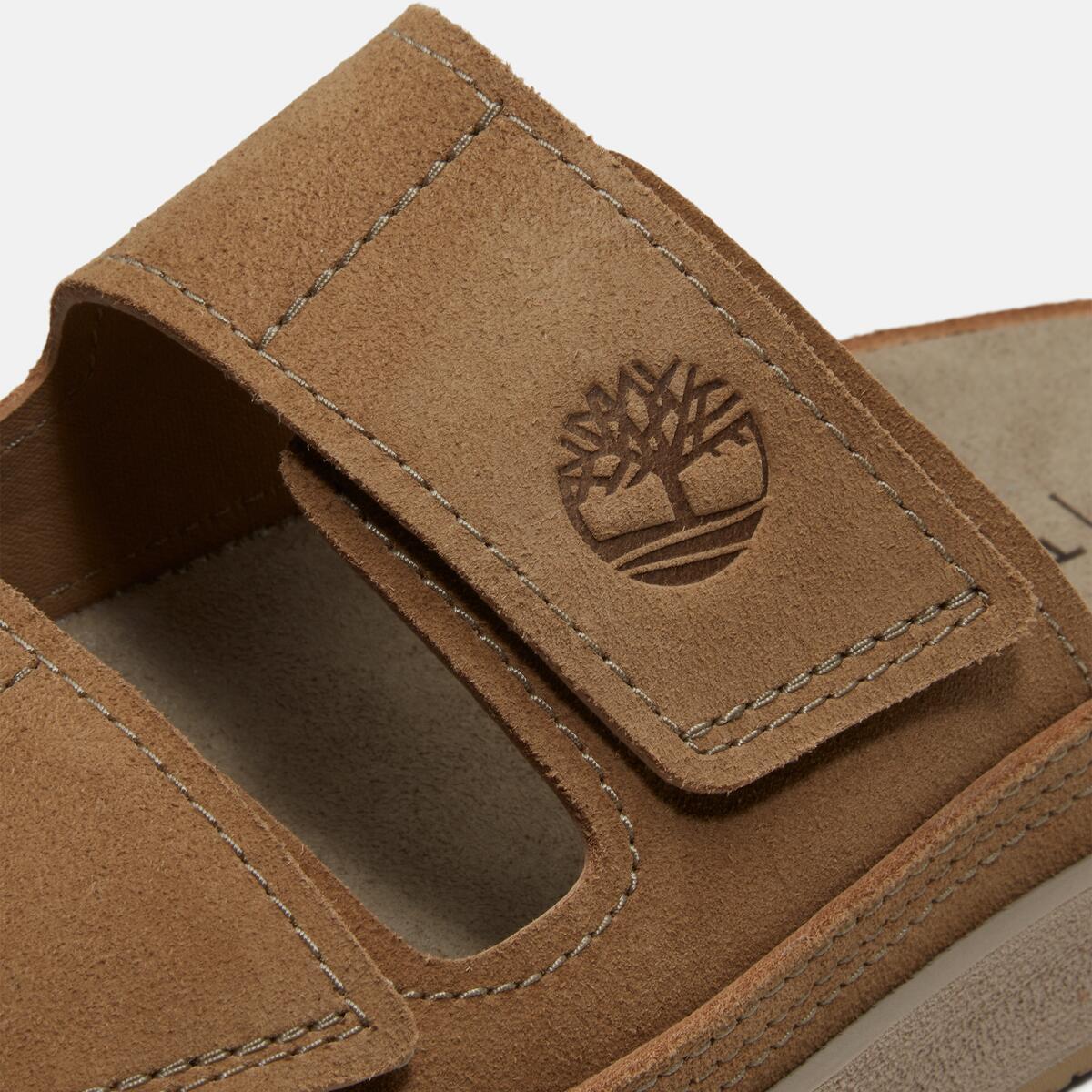 TIMBERLAND Men's Casco Cove Slide Medium Beige Suede - Image 7