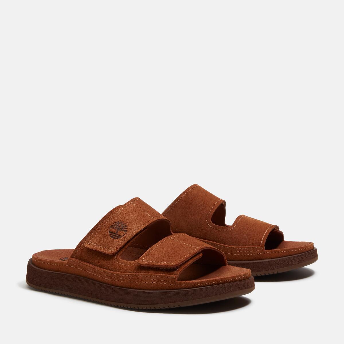 TIMBERLAND Men's Casco Cove Slide Medium Brown Suede - Image 2