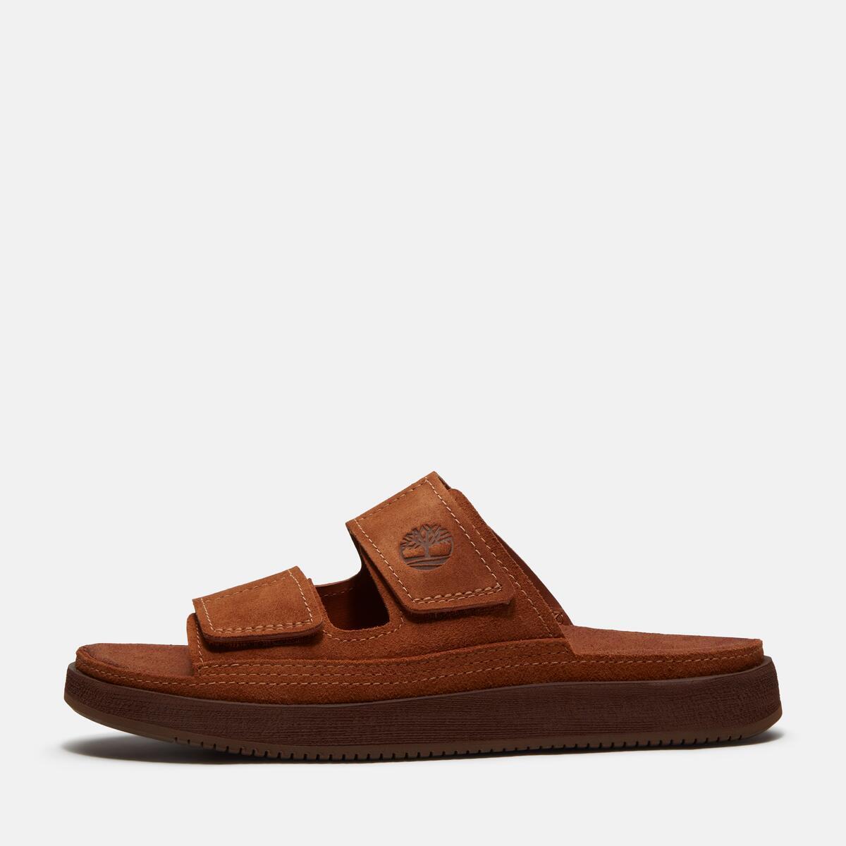 TIMBERLAND Men's Casco Cove Slide Medium Brown Suede - Image 8