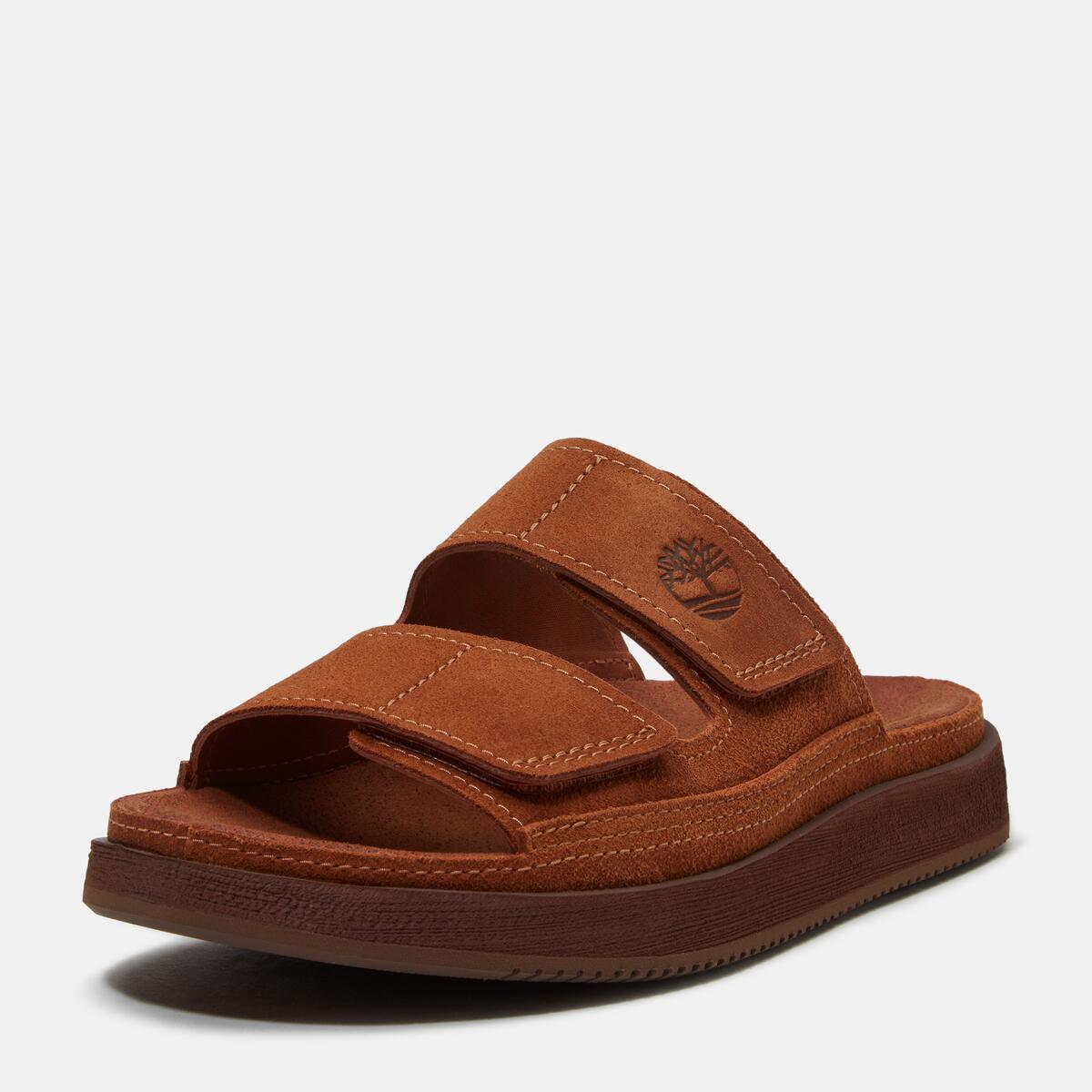 TIMBERLAND Men's Casco Cove Slide Medium Brown Suede - Image 9