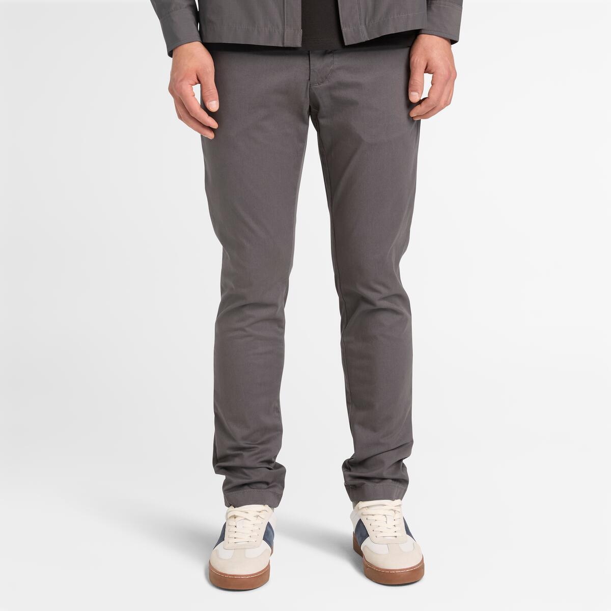 TIMBERLAND Men's Claremont Chino Pant (Slim Fit) Blackened Pearl - Image 1