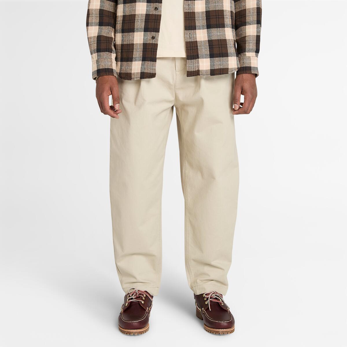 TIMBERLAND Men's Claremont Pleated Pants Island Fossil - Image 1