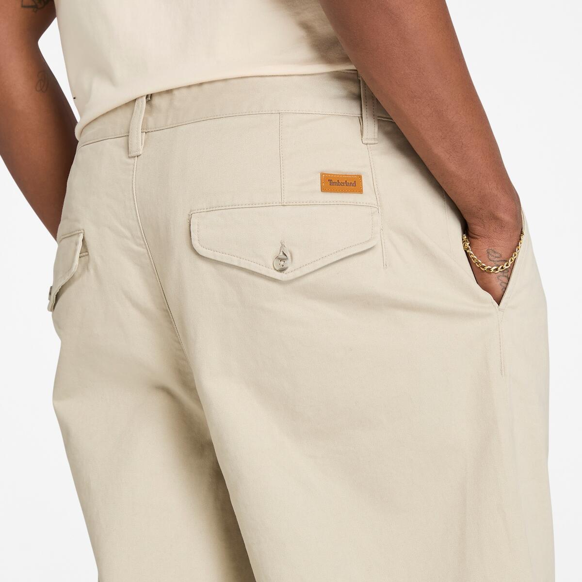 TIMBERLAND Men's Claremont Pleated Pants Island Fossil - Image 4