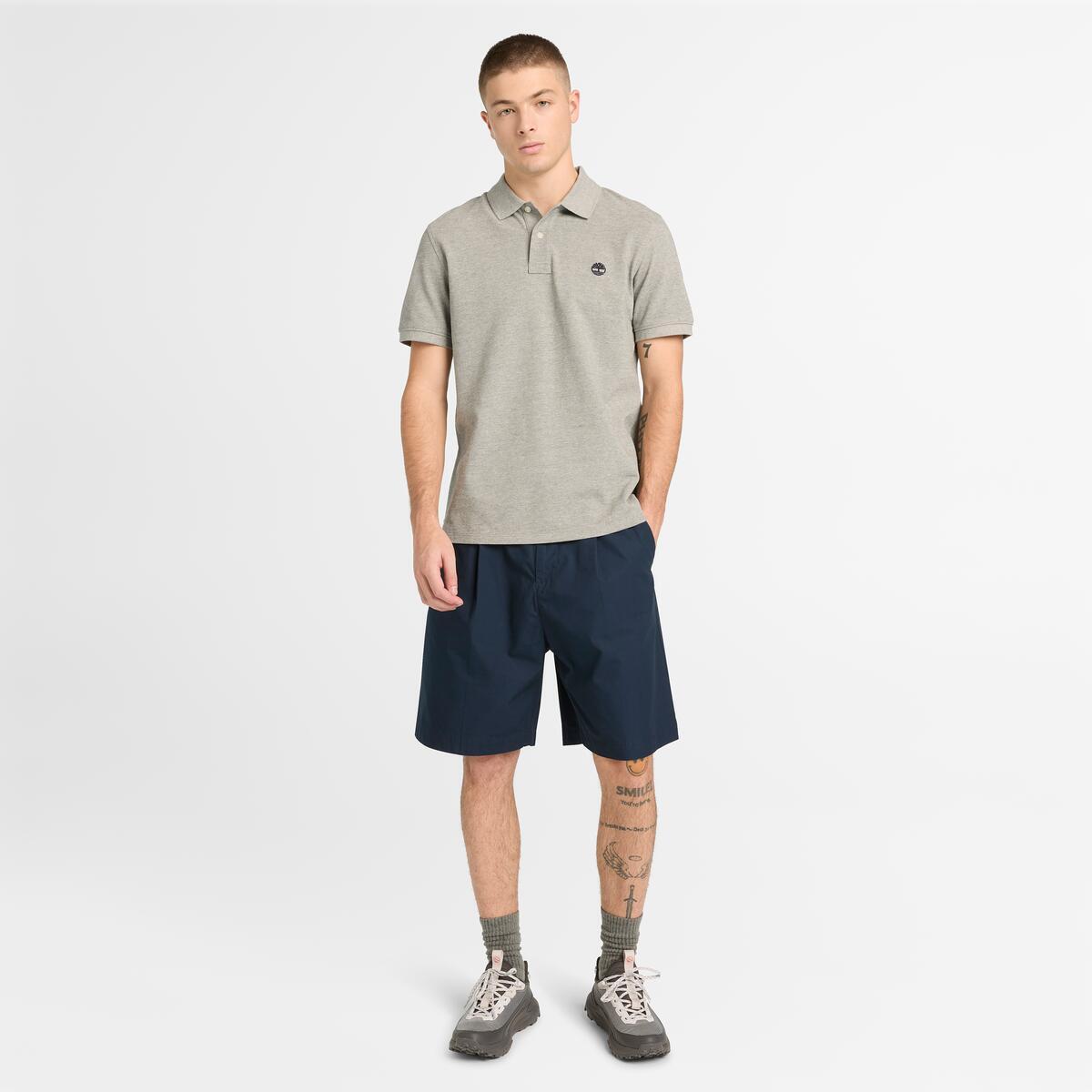 TIMBERLAND Men's Claremont Poplin Chino Shorts Dark Sapphire - Image 3