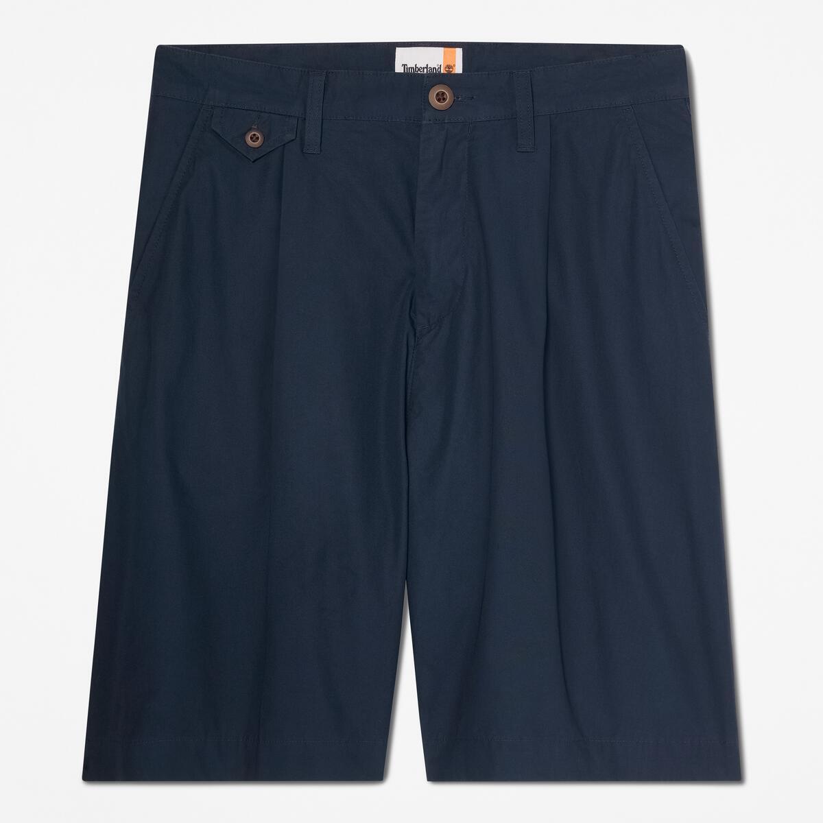TIMBERLAND Men's Claremont Poplin Chino Shorts Dark Sapphire - Image 5