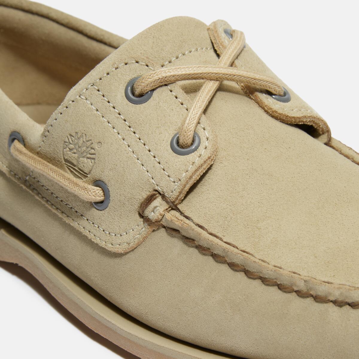 TIMBERLAND Men's Classic 2-Eye Boat Shoe Light Green Suede - Image 7