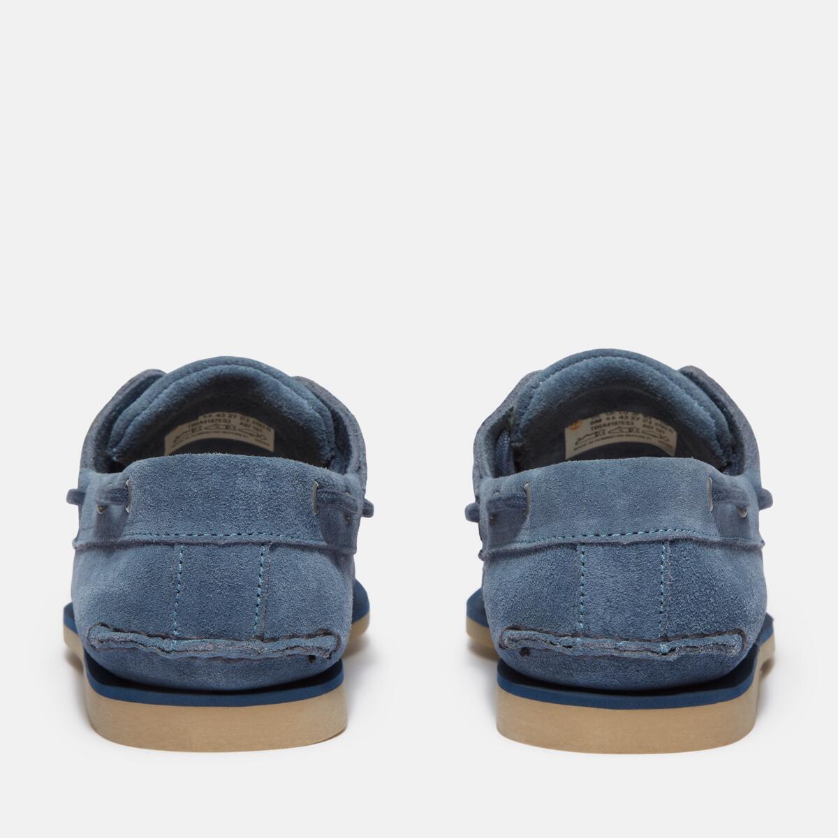 TIMBERLAND Men's Classic 2-Eye Boat Shoe Medium Blue Suede - Image 5