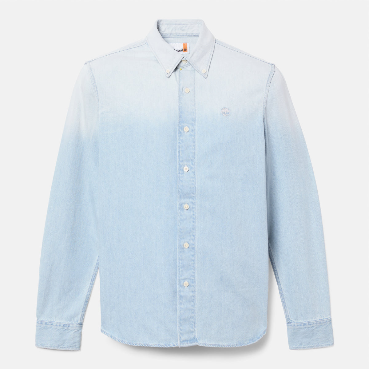 TIMBERLAND Men's Denim Shirt (Regular Fit) Sun Faded Wash - Image 5