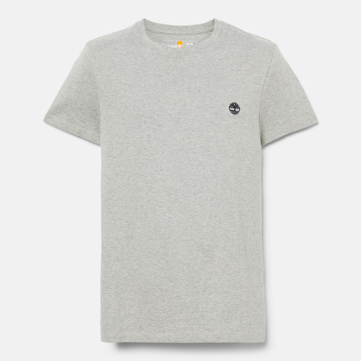 TIMBERLAND Men's Dunstan River Jersey Crew Tee Medium Grey Heather - Image 5