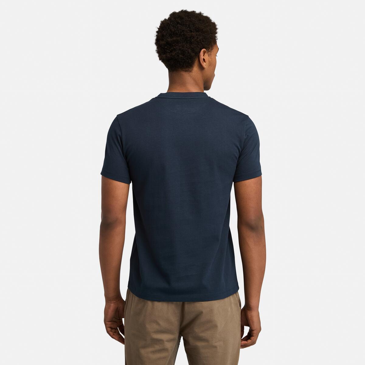 TIMBERLAND Men's Dunstan River Jersey Crew Tee Dark Sapphire-Dark Denim - Image 4