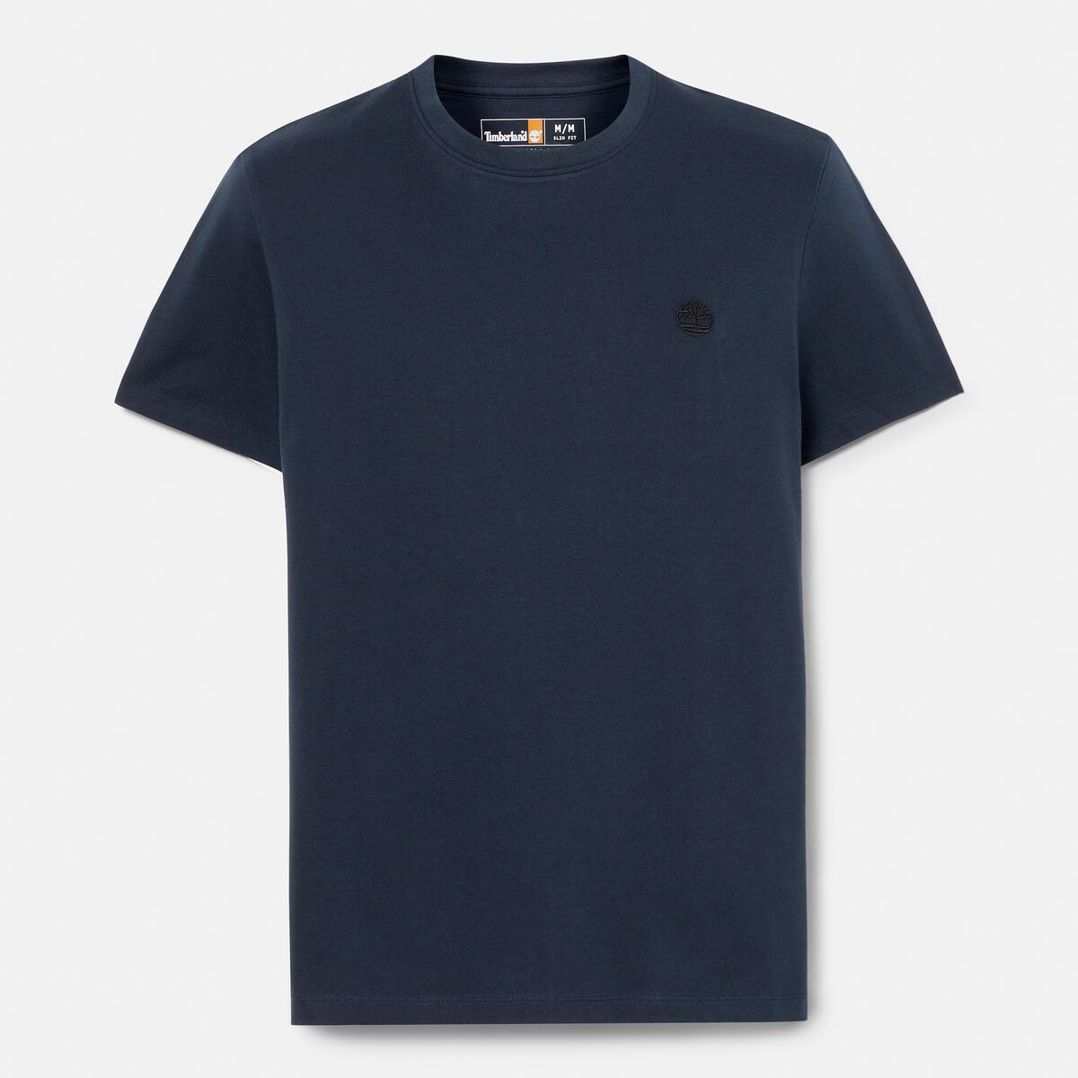 TIMBERLAND Men's Dunstan River Jersey Crew Tee Dark Sapphire-Dark Denim - Image 5