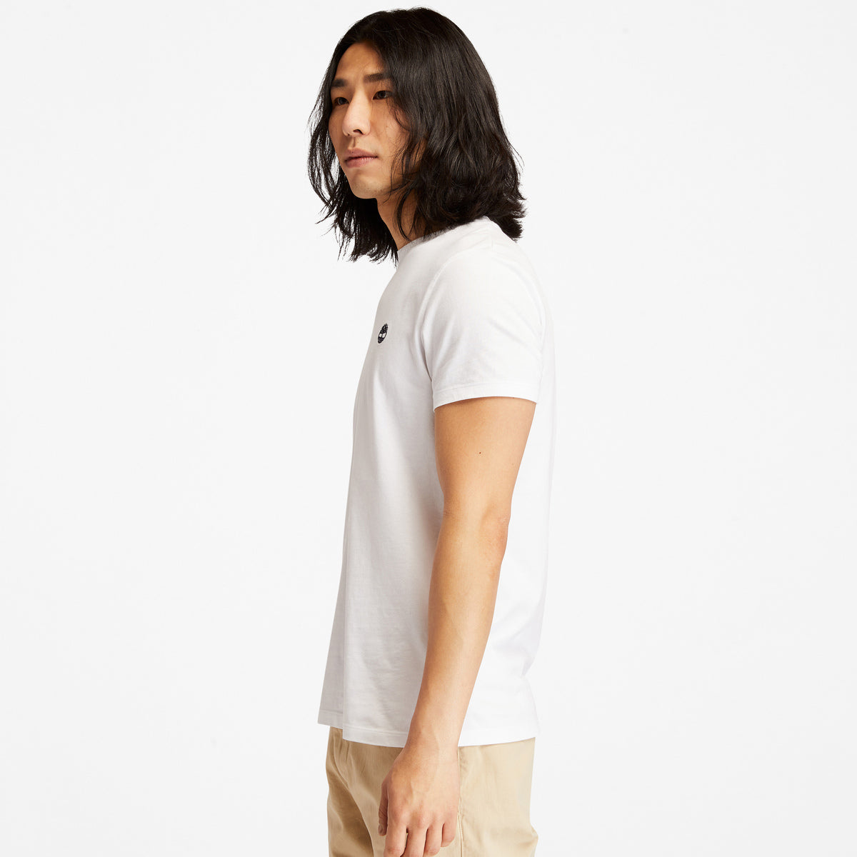 TIMBERLAND Men's Dunstan River Jersey Crew Tee White - Image 4
