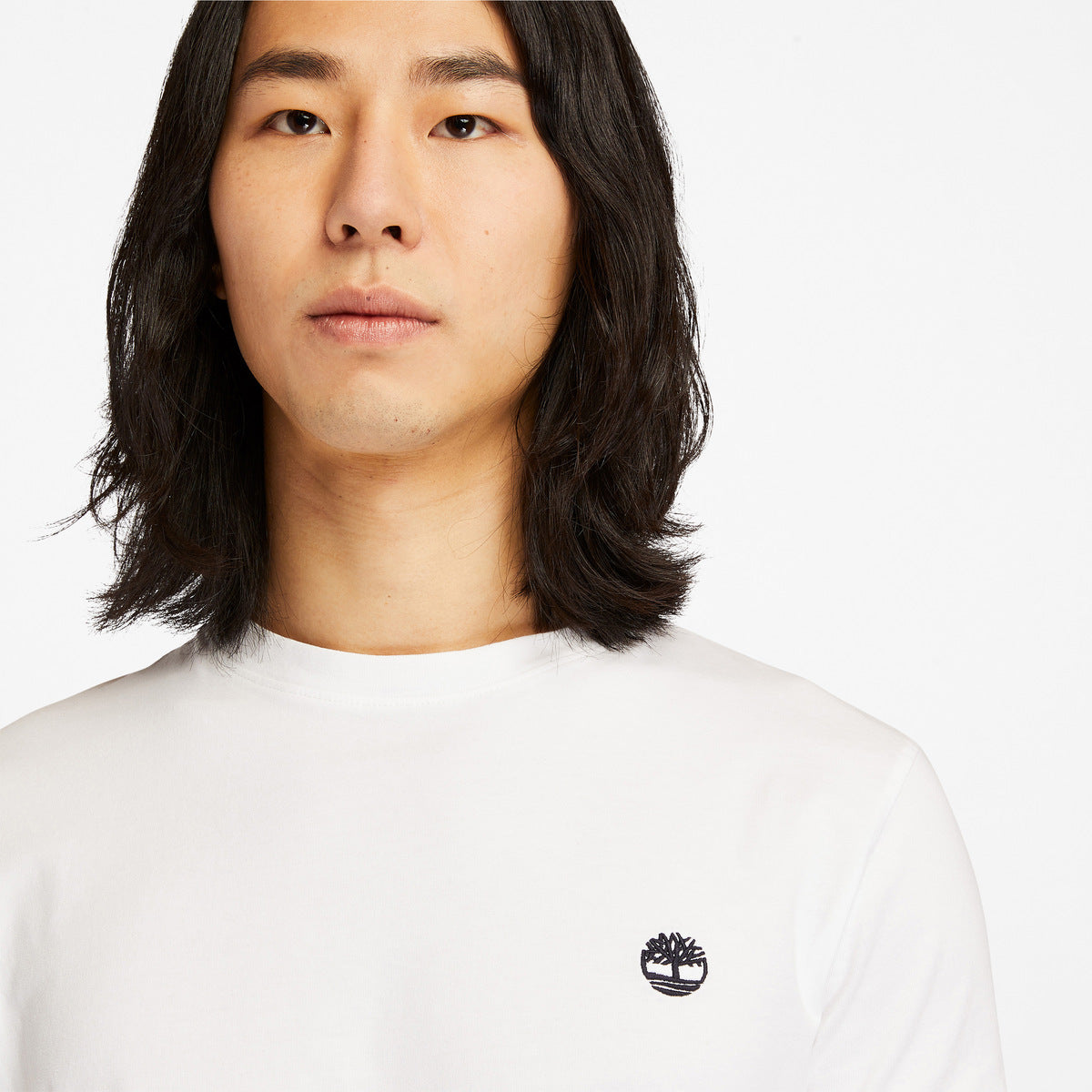 TIMBERLAND Men's Dunstan River Jersey Crew Tee White - Image 5