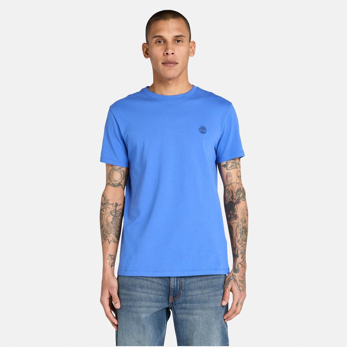 TIMBERLAND Men's Dunstan River Jersey Tee Amparo Blue - Image 1