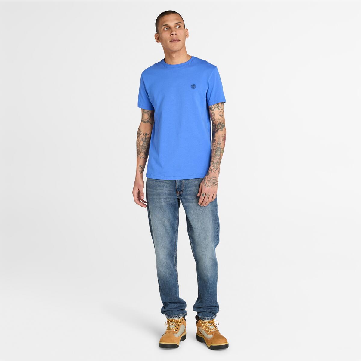 TIMBERLAND Men's Dunstan River Jersey Tee Amparo Blue - Image 2