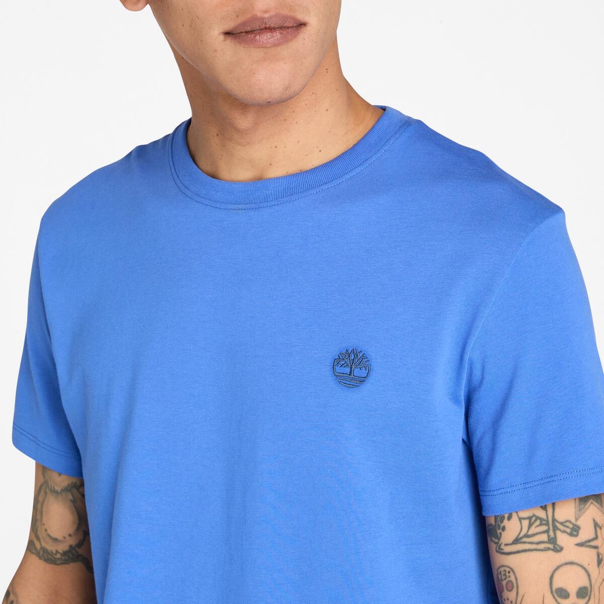 TIMBERLAND Men's Dunstan River Jersey Tee Amparo Blue - Image 4