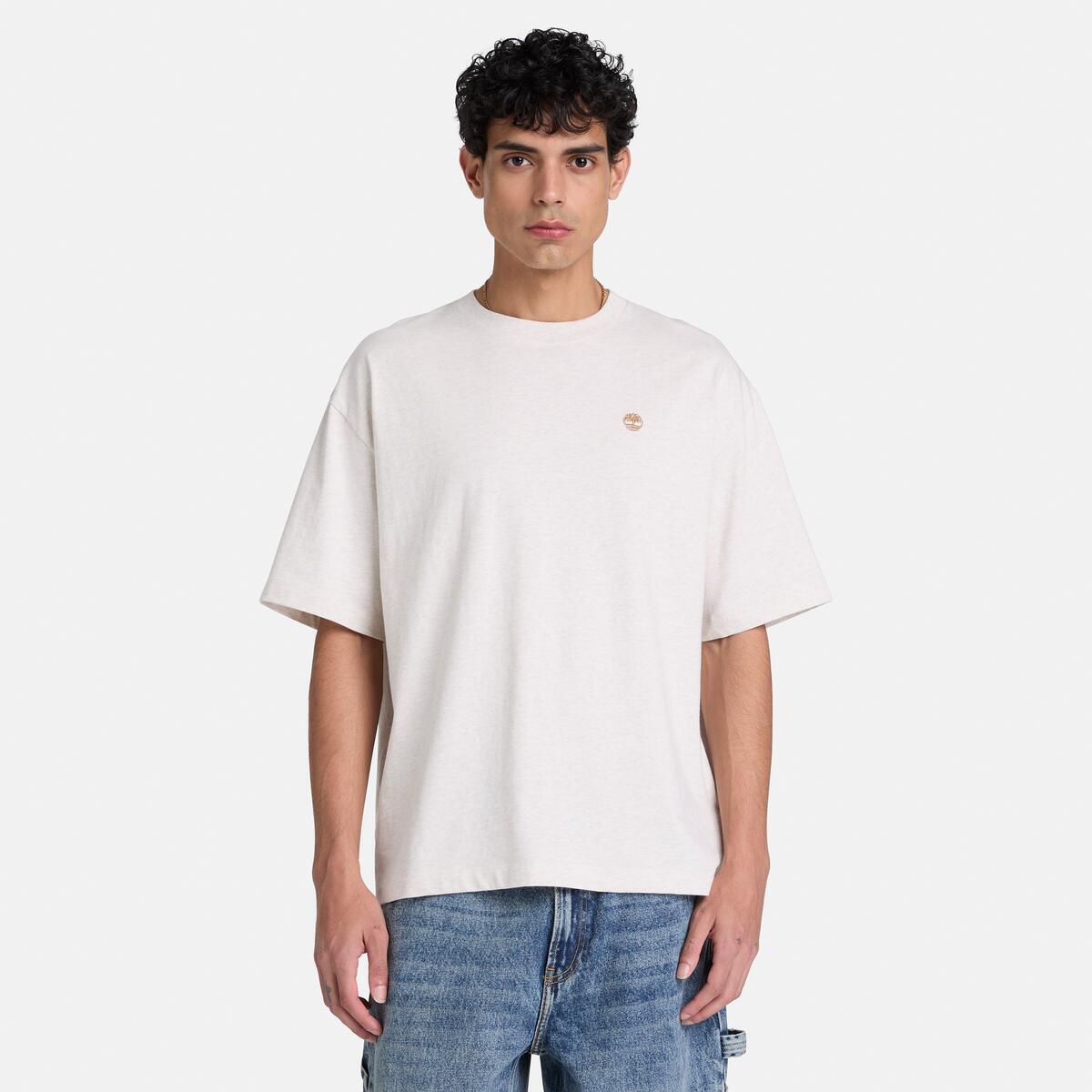 TIMBERLAND Men's Dunstan River Tee Light Oatmeal Heath - Image 1