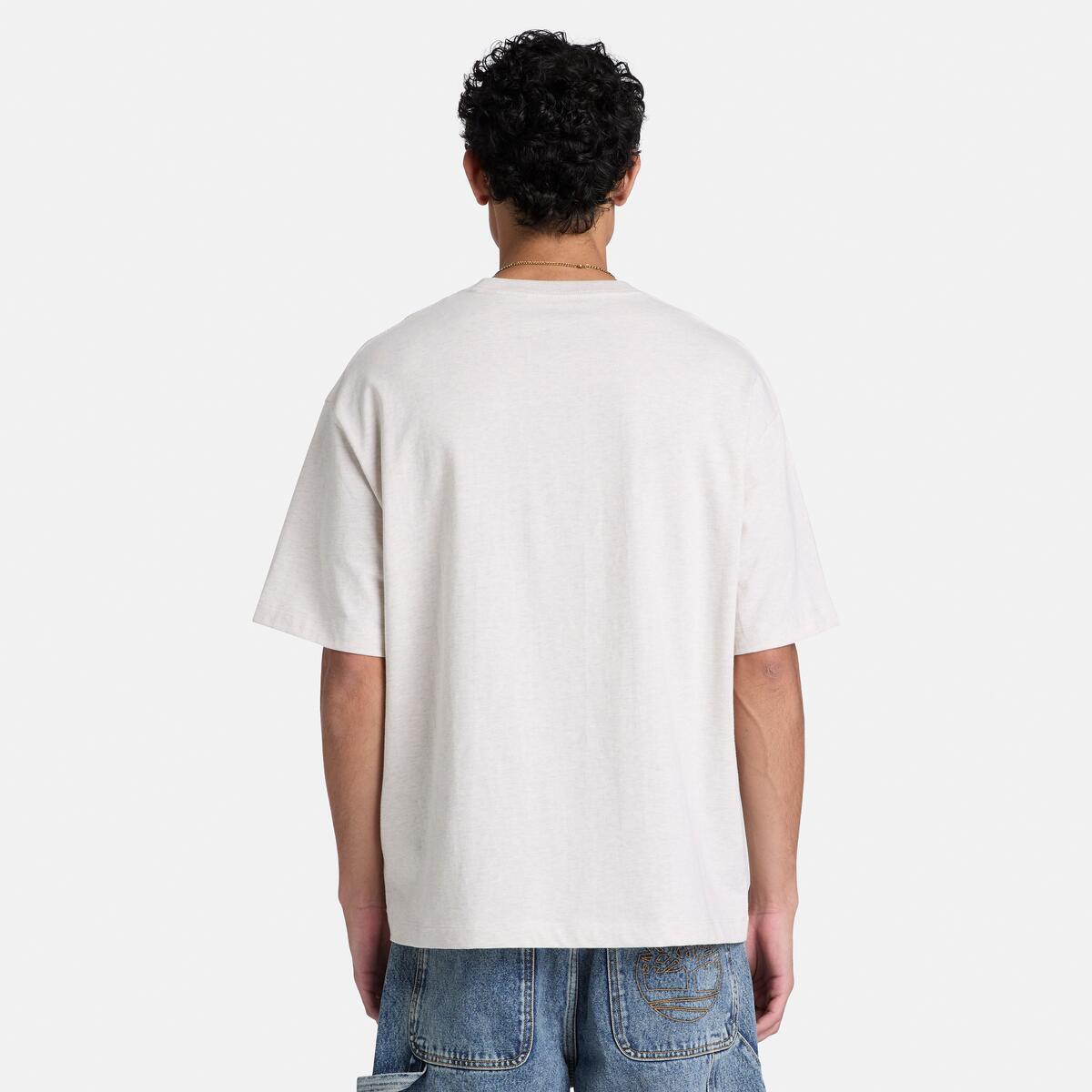 TIMBERLAND Men's Dunstan River Tee Light Oatmeal Heath - Image 3