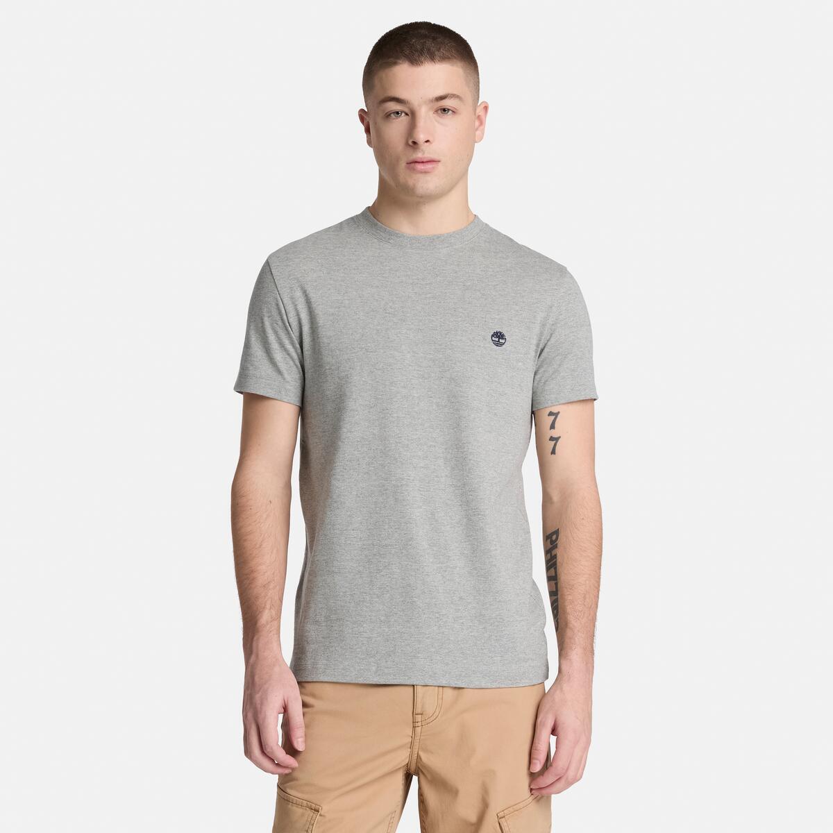 TIMBERLAND Men's Dunstan River Tee Medium Grey Heather - Image 1