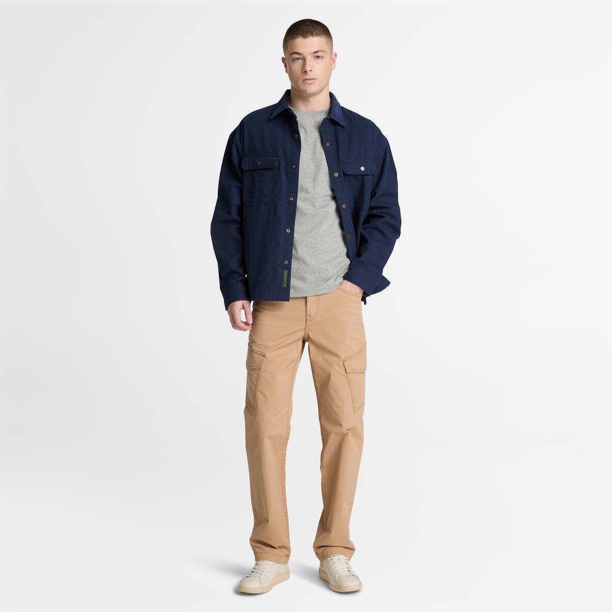 TIMBERLAND Men's Dunstan River Tee Medium Grey Heather - Image 2