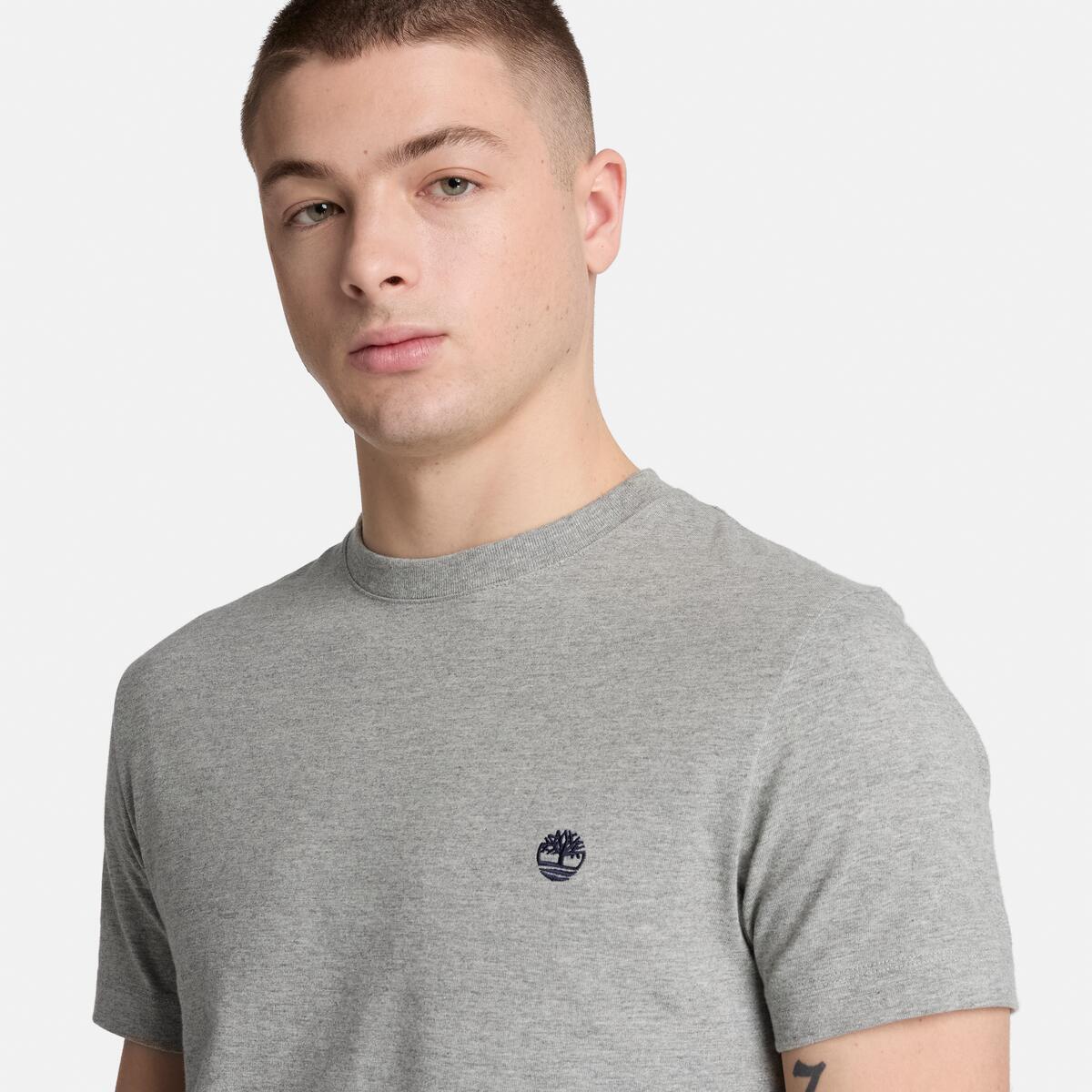 TIMBERLAND Men's Dunstan River Tee Medium Grey Heather - Image 4
