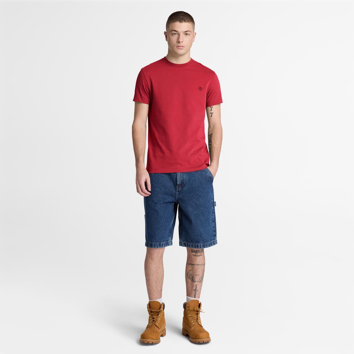 TIMBERLAND Men's Dunstan River Tee Rhythmic Red - Image 2