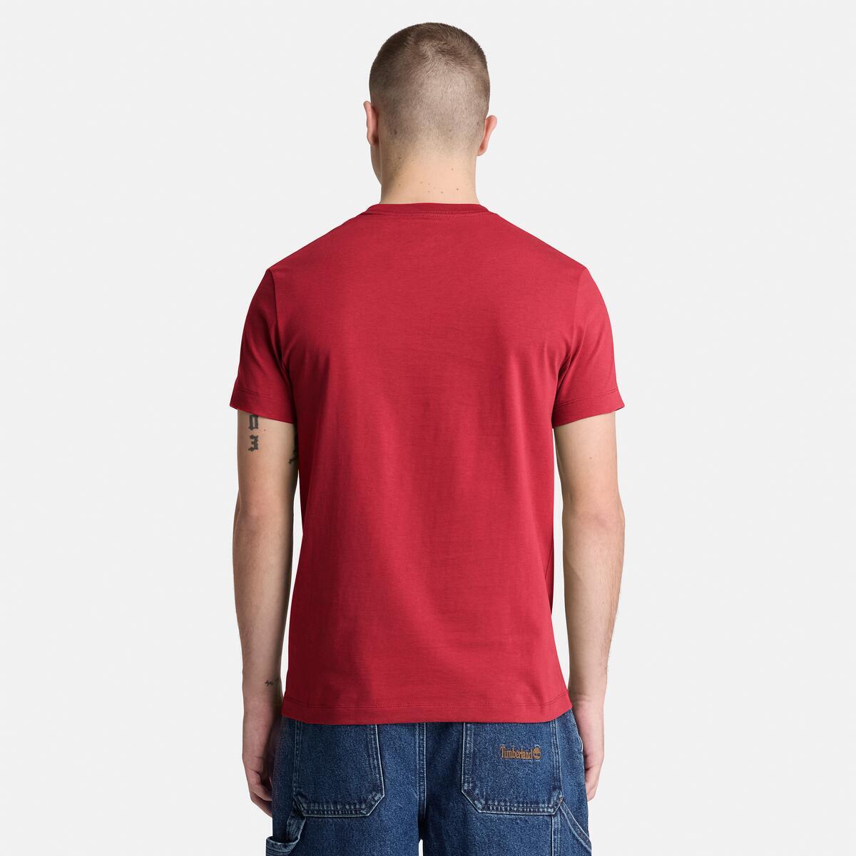 TIMBERLAND Men's Dunstan River Tee Rhythmic Red - Image 3